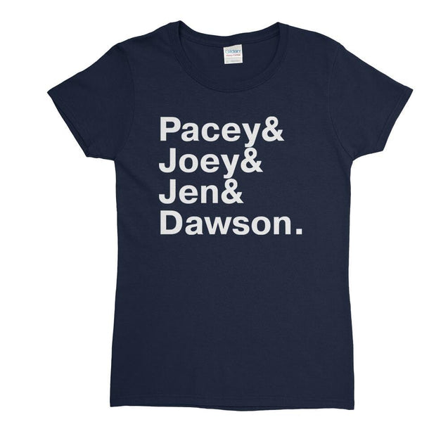 Dawsons Creek Names Womens T-Shirt - Textual Tees