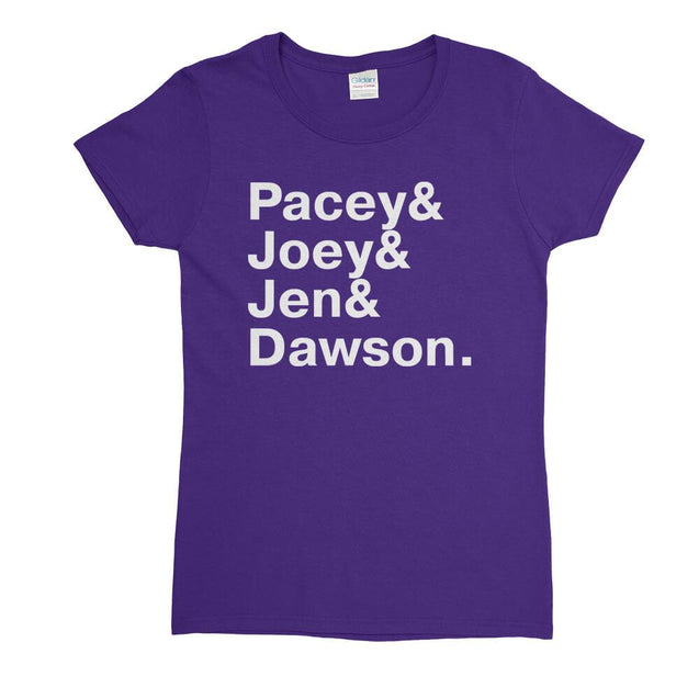 Dawsons Creek Names Womens T-Shirt - Textual Tees