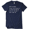 Dear Algebra T-Shirt - Textual Tees