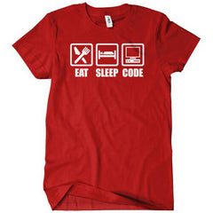 Eat Sleep Code T-Shirt - Textual Tees