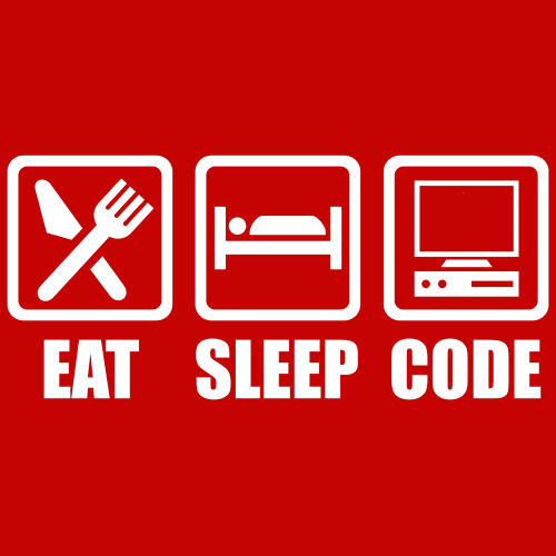 Eat Sleep Code T-Shirt - Textual Tees