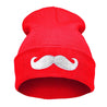 Mustache Knit Beanie - Textual Tees