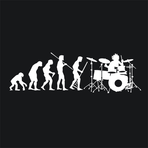 The Evolution Of a Drummer Music T-Shirt - Textual Tees