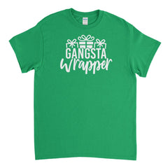 Gangsta Wrapper Mens T-Shirt - Textual Tees