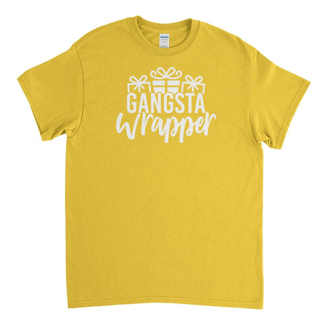 Gangsta Wrapper Mens T-Shirt - Textual Tees