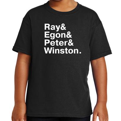 Ghostbusters Names T-Shirt - Textual Tees