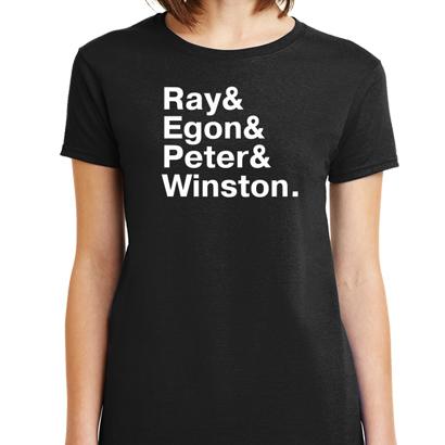 Ghostbusters Names T-Shirt - Textual Tees