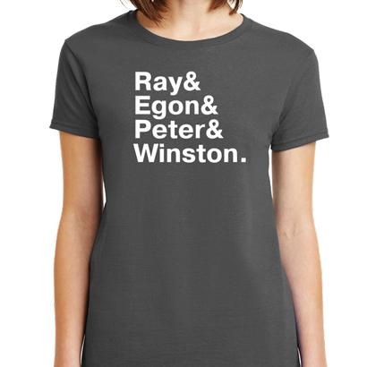 Ghostbusters Names T-Shirt - Textual Tees