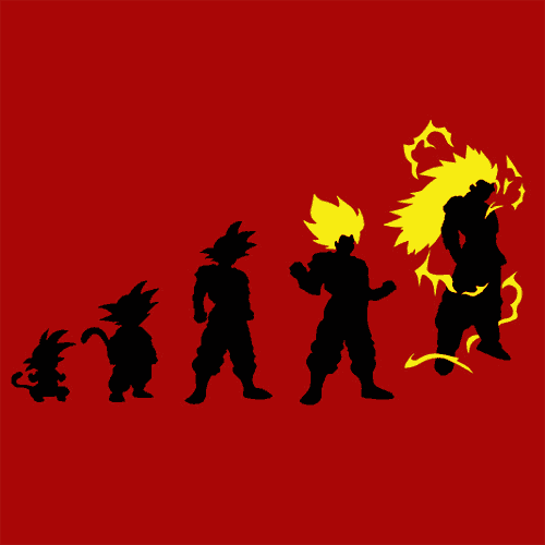 Goku Evolution T-Shirt - Textual Tees