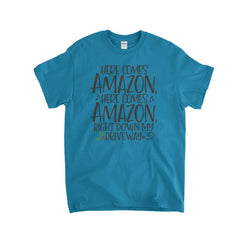 Here Comes Amazon Kids T-Shirt - Textual Tees