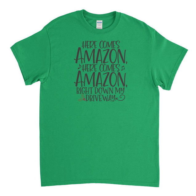 Here Comes Amazon Mens T-Shirt - Textual Tees