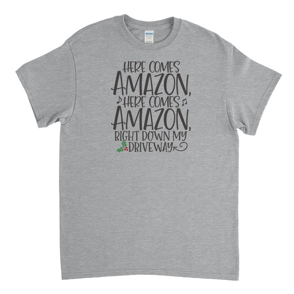 Here Comes Amazon Mens T-Shirt - Textual Tees