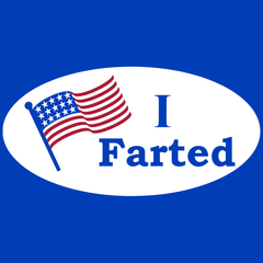 I Farted Voting Sticker T-Shirt - Textual Tees