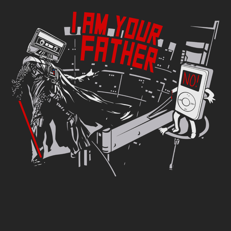 iPod I am Your Father T-Shirt BLACK