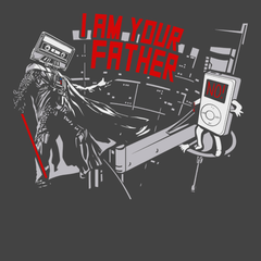 iPod I am Your Father T-Shirt CHARCOAL