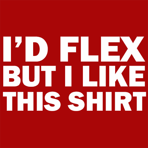 Id Flex But I Like This Shirt T-Shirt - Textual Tees