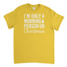 I'm Only a Morning Person On Christmas Mens T-Shirt - Textual Tees