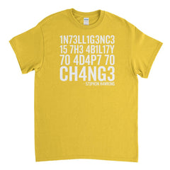 Intelligence Stephen Hawking Mens T-Shirt - Textual Tees