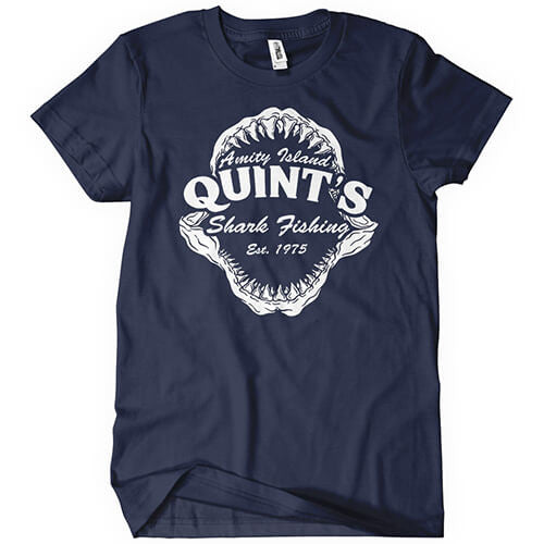 Quint's Shark Fishing T-shirt Jaws Tees Animals - Best Sellers - Front Page  - – Textual Tees