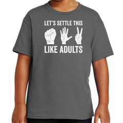 Lets Settle This Like Adults T-Shirt - Textual Tees