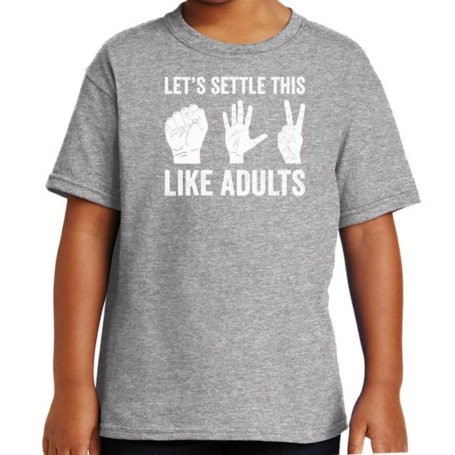 Lets Settle This Like Adults T-Shirt - Textual Tees