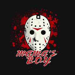 Mama's Boy T-Shirt Jason Voorhees Friday 13TH - Textual Tees