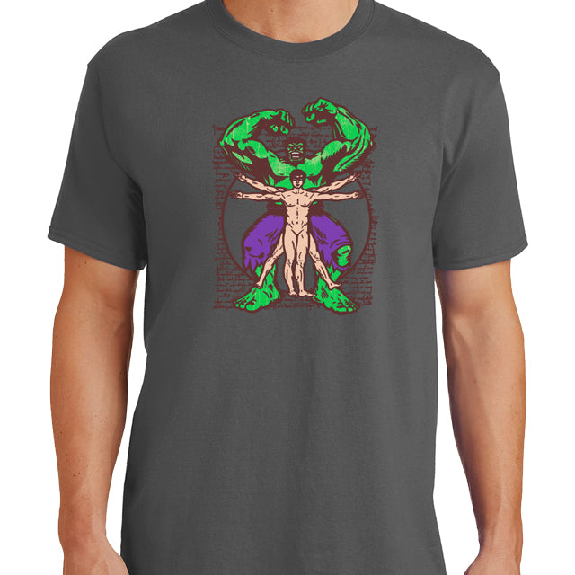 Vitruvian Hulk T-Shirt - Textual Tees