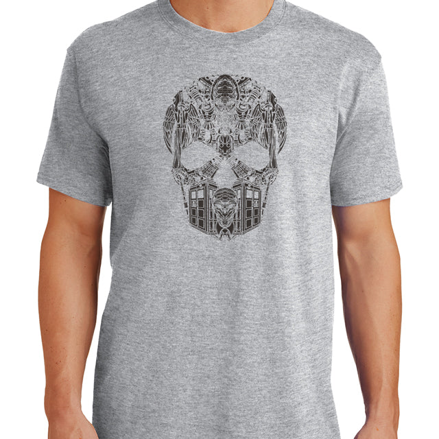 Whovian Skull T-Shirt - Textual Tees