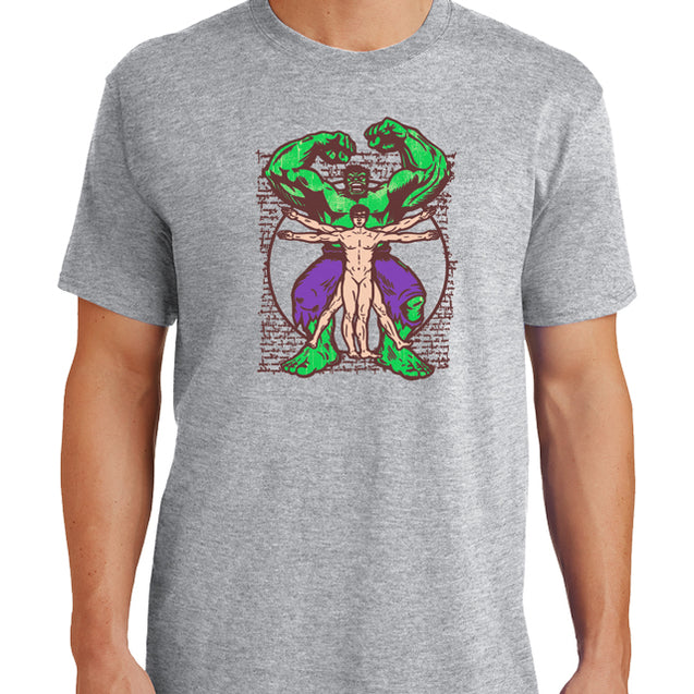 Vitruvian Hulk T-Shirt - Textual Tees