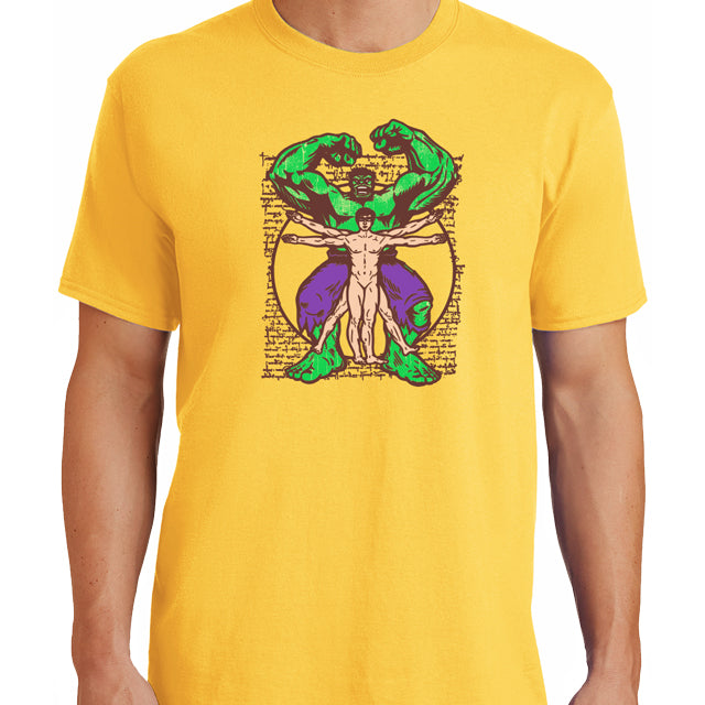 Vitruvian Hulk T-Shirt - Textual Tees
