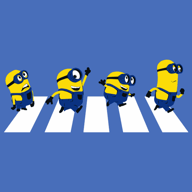 Minions Abbey Road T-Shirt - Textual Tees