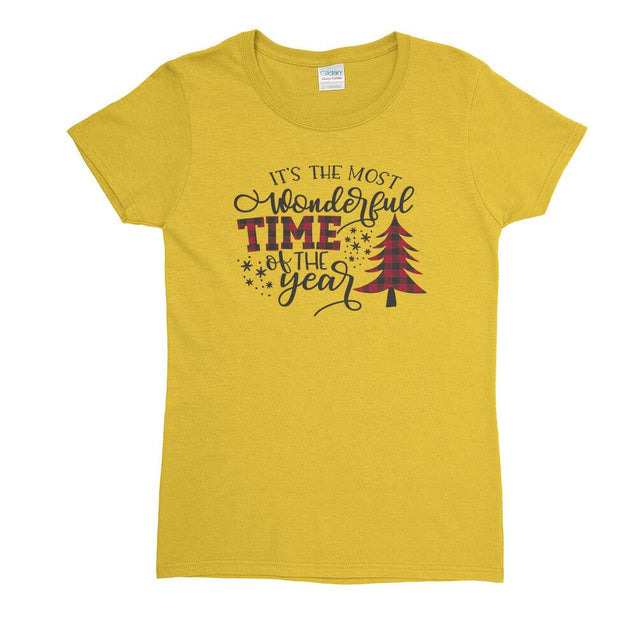 Most Wonderful Time of The Year Womens T-Shirt - Textual Tees