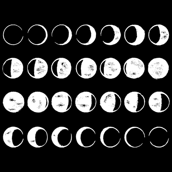 Phases Of The Moon T-shirt Tees Front Page - Geek Nerd - Graphic - New ...