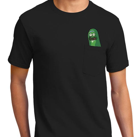 Pickle Rick Pocket T-Shirt - Textual Tees