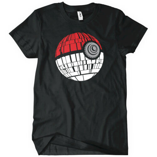 Pokeball Death Star T-Shirt - Textual Tees