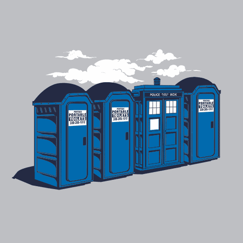 Port-A-Tardis T-Shirt - Textual Tees