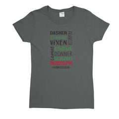 Reindeer Squad Womens T-Shirt - Textual Tees