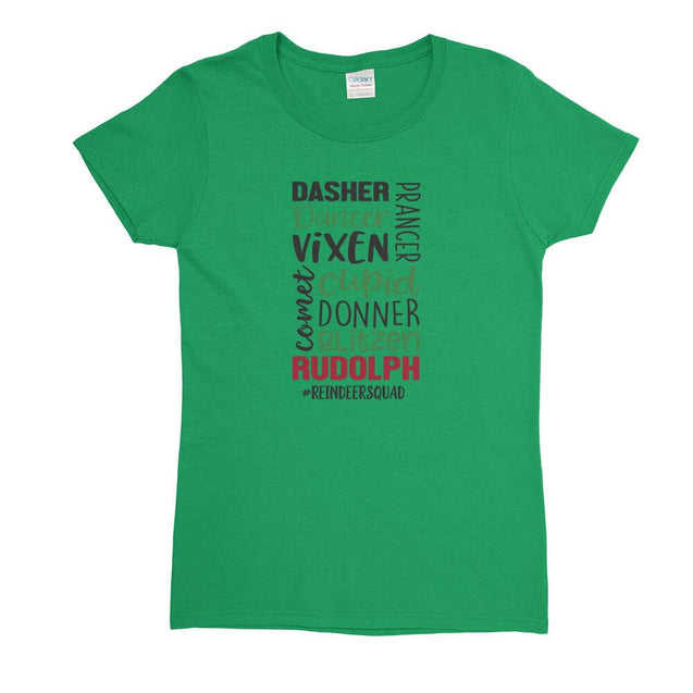 Reindeer Squad Womens T-Shirt - Textual Tees