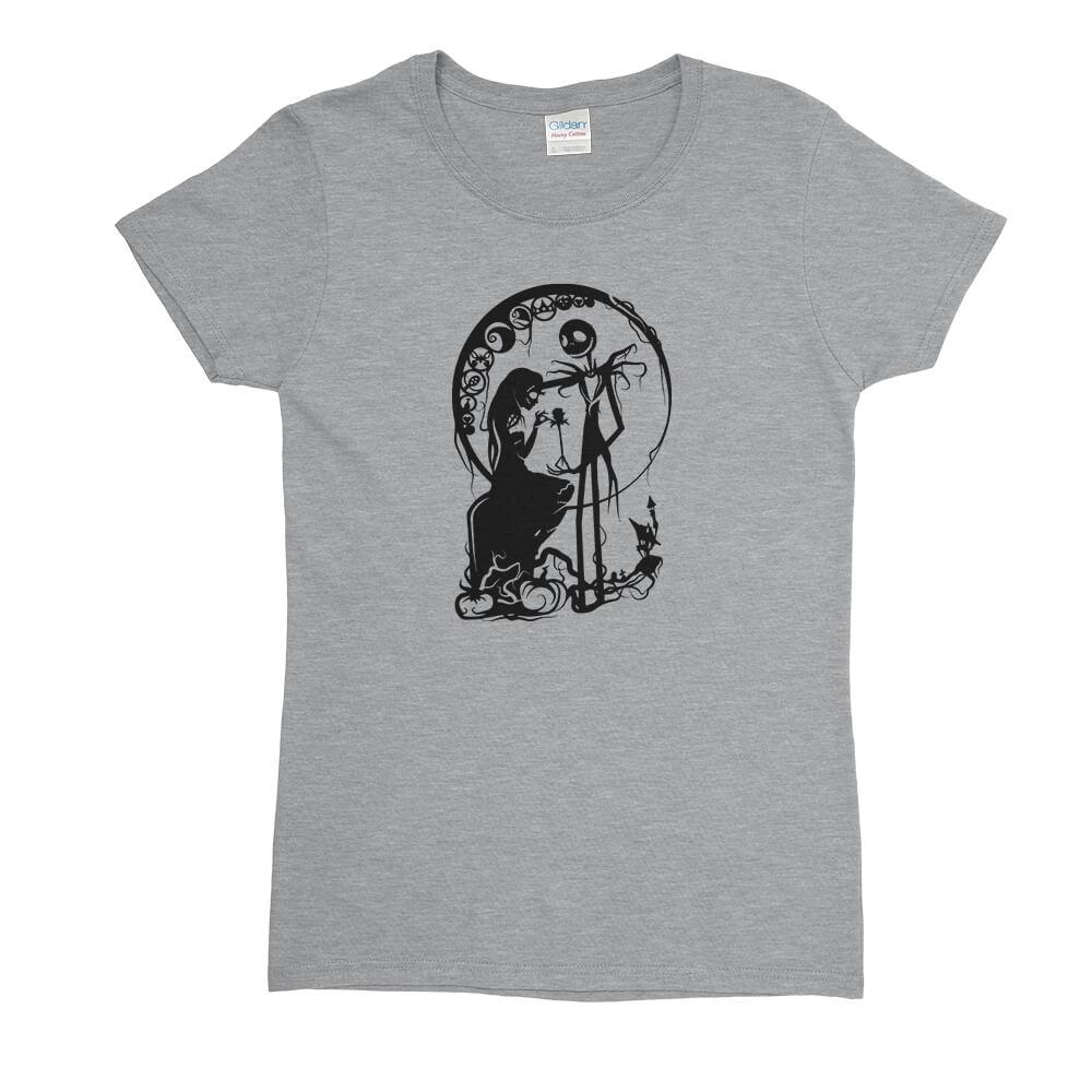 Sally and Jack Skellington Womens T-Shirt - Textual Tees