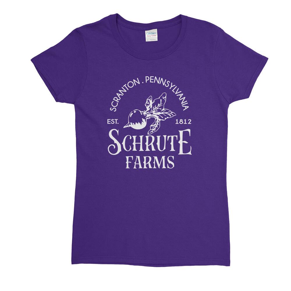 Schrute Farms Womens T-Shirt - Textual Tees