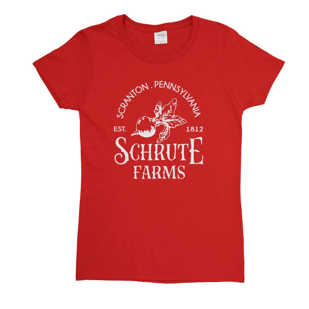 Schrute Farms Womens T-Shirt - Textual Tees