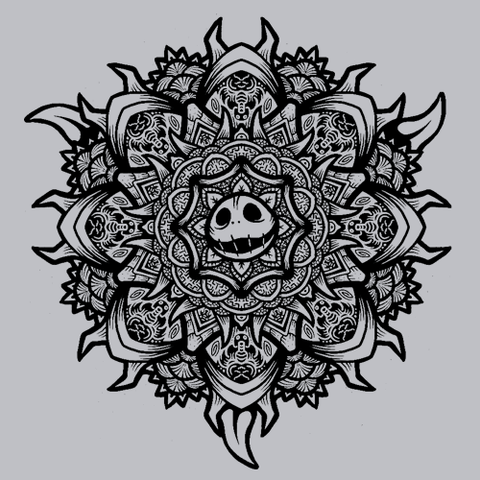 Skellington Mandala T-Shirt - Textual Tees