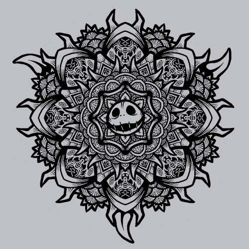 Skellington Mandala T-Shirt - Textual Tees