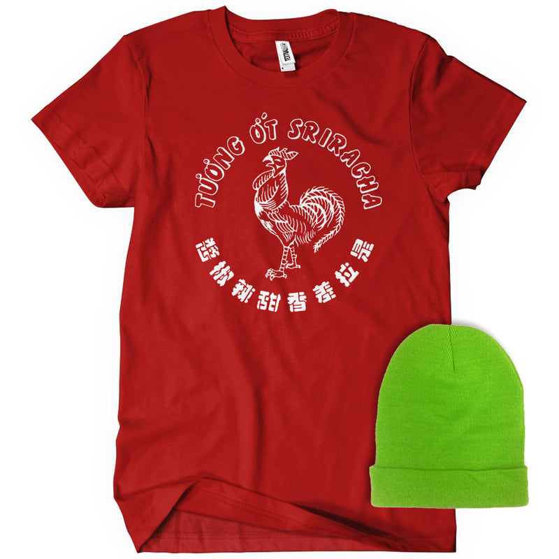 Sriracha Costume /w Hat T-Shirt - Textual Tees