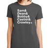 Supernatural Names T-Shirt - Textual Tees