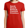 Supernatural Names T-Shirt - Textual Tees