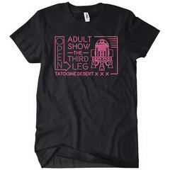 Adult Show The Third Leg R2D2 T-Shirt - Textual Tees