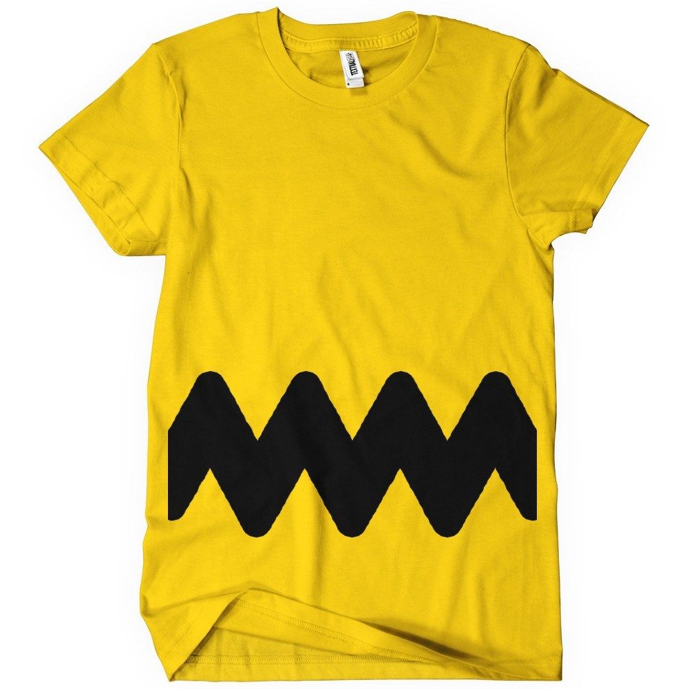 commentaar draai In de naam Charlie Brown T-Shirt Zig Zag - Textual Tees