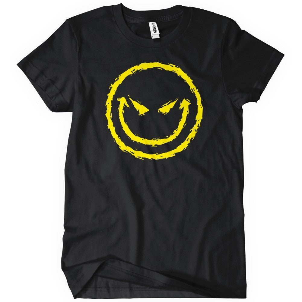 Evil Smiley Face T-Shirt - Textual Tees