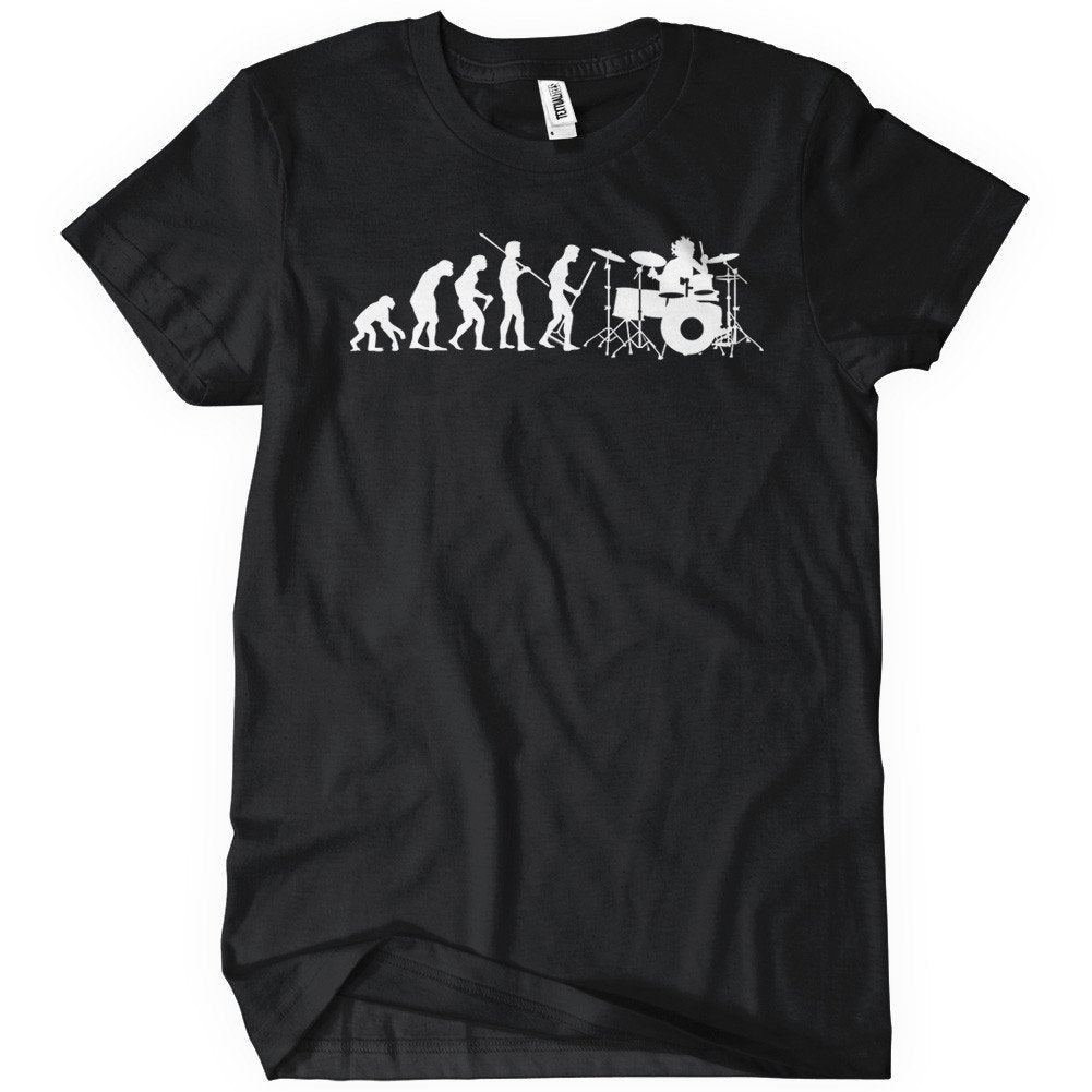 The Evolution Of a Drummer Music T-Shirt - Textual Tees